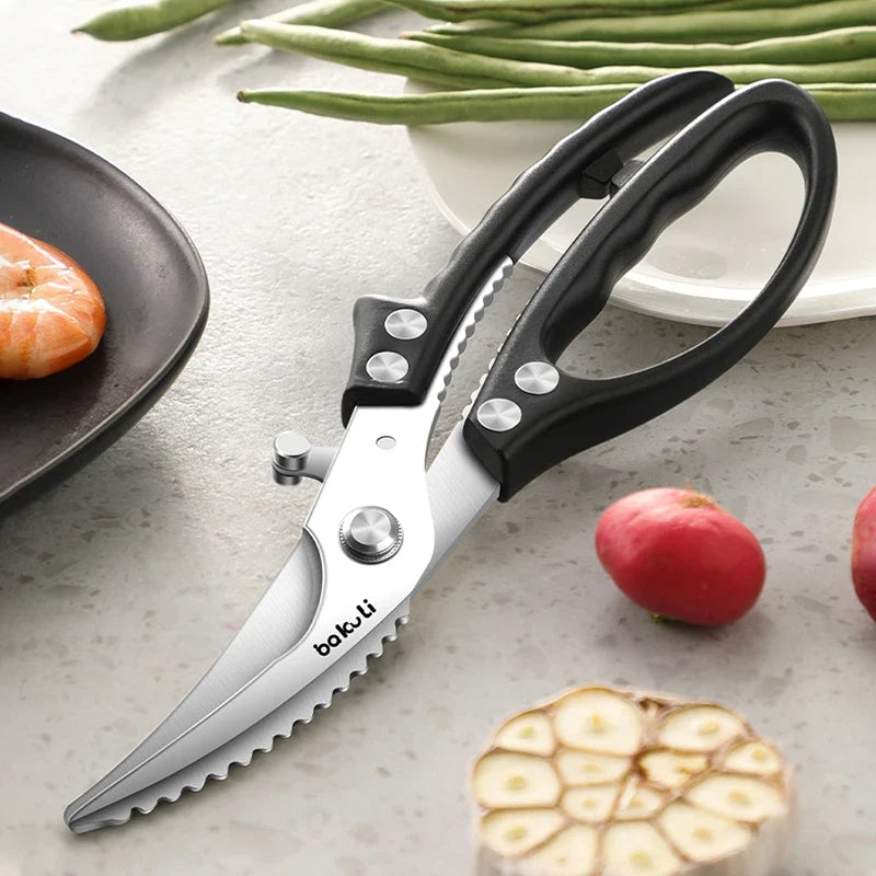 PLYS Stainless Steel Kitchen Scissors – Ergonomic Handle