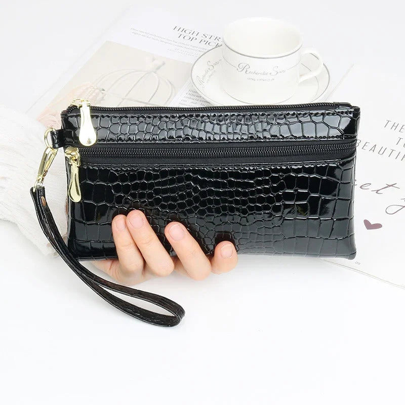Women's PU Leather Coin Purse | Small Wrist Clutch Wallet
