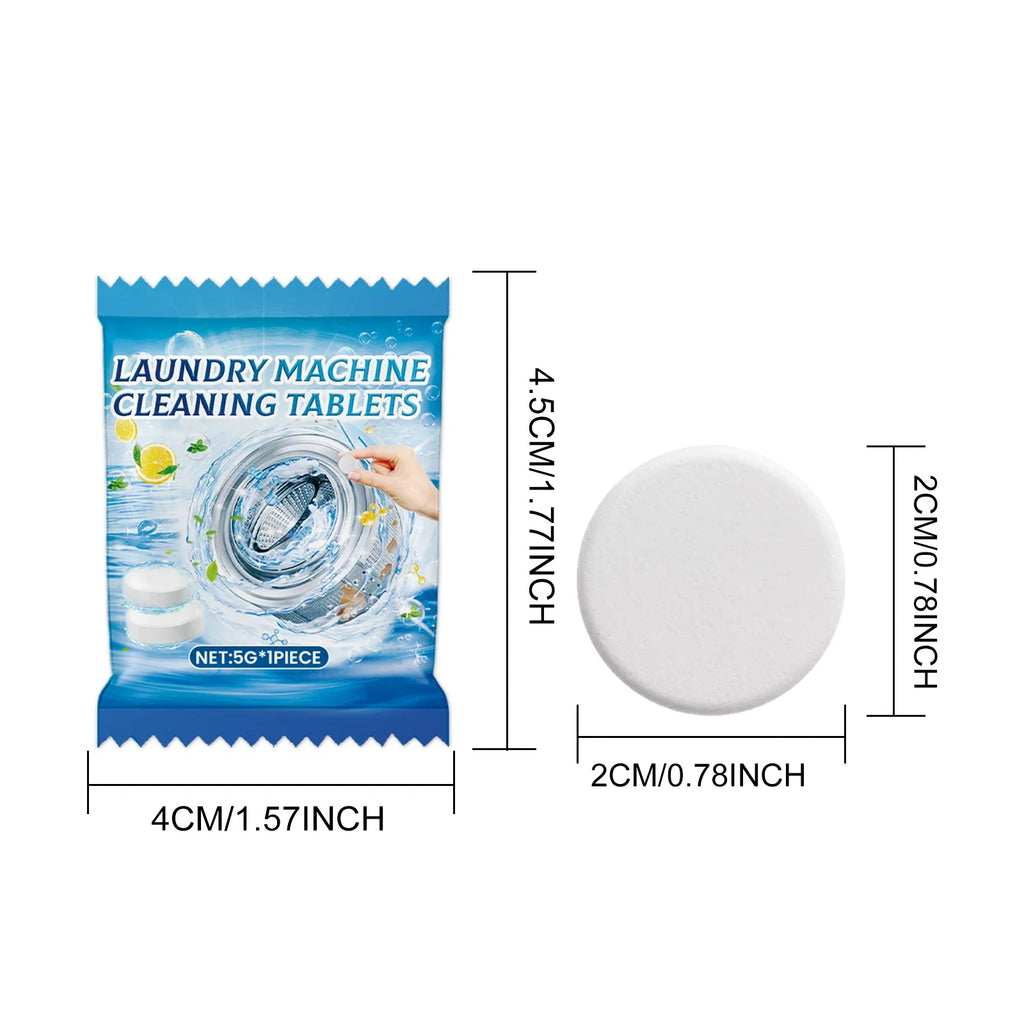 JAKEHOE Washing Machine Cleaning Tablets – Descale & Deodorize