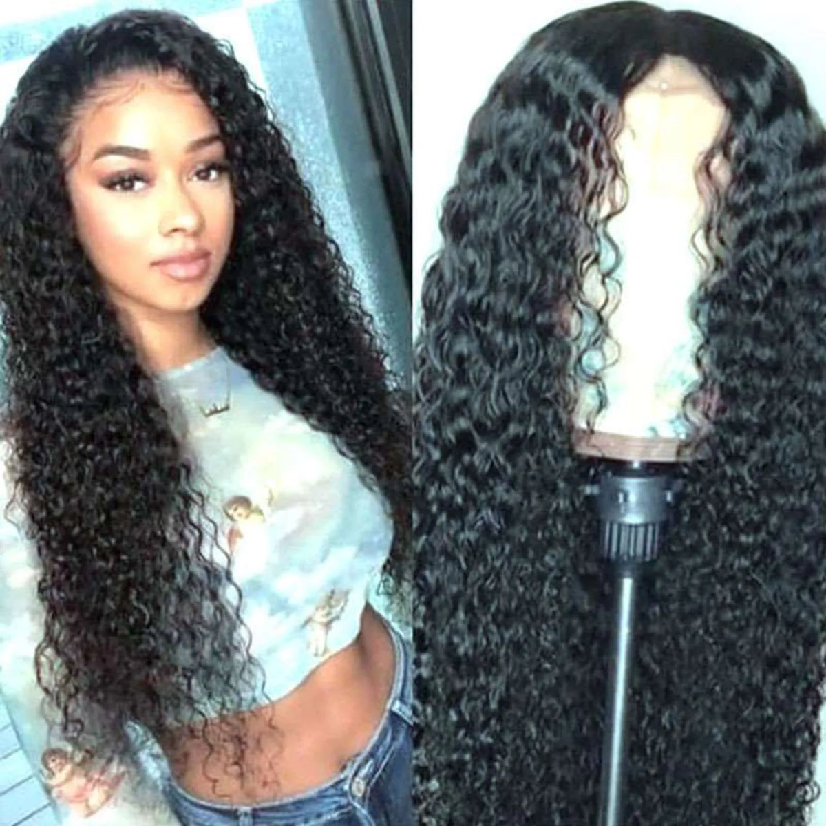 Long Curly Synthetic Wig – Heat Resistant Cosplay & Daily Use