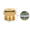 Brass Adjustable Garden Sprinkler Nozzle Multi Pattern Water Spray