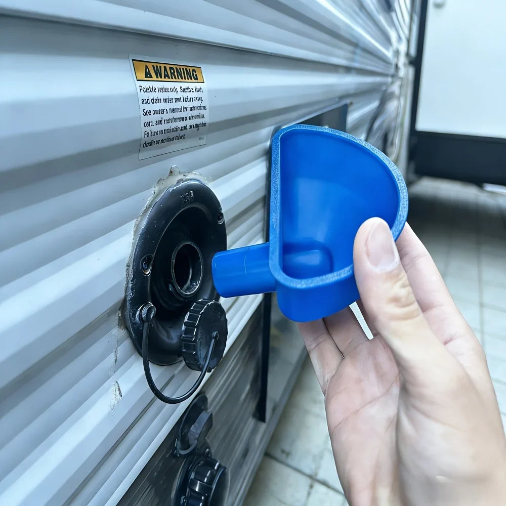 RV Fresh Water Tank Funnel – Universal for Campers & Trailers
