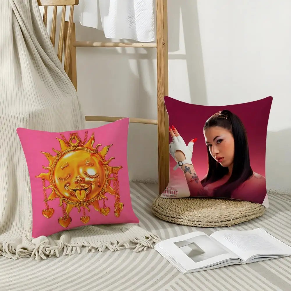 Linen Cotton Cushion Cover | Animal Print Hidden Zipper Pillowcase