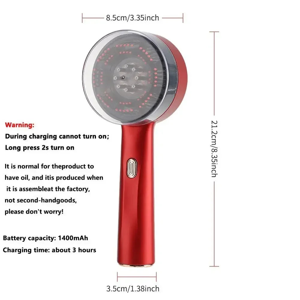Electric Scalp Massager Comb | Vibrating Oil Applicator Hair Care