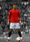 Soccer Player Canvas Wall Art Print | Football Portrait Poster