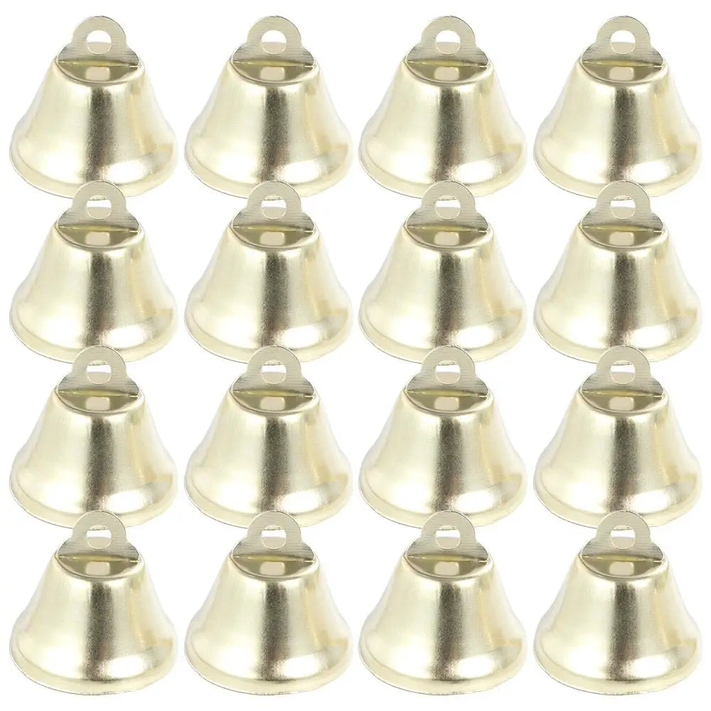 50pcs Gold Jingle Bells – Multi-Size DIY Craft & Wedding Decor