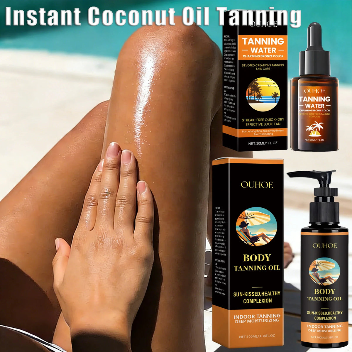Aloe Vera Tanning Serum – Natural Bronzing Glow Lotion