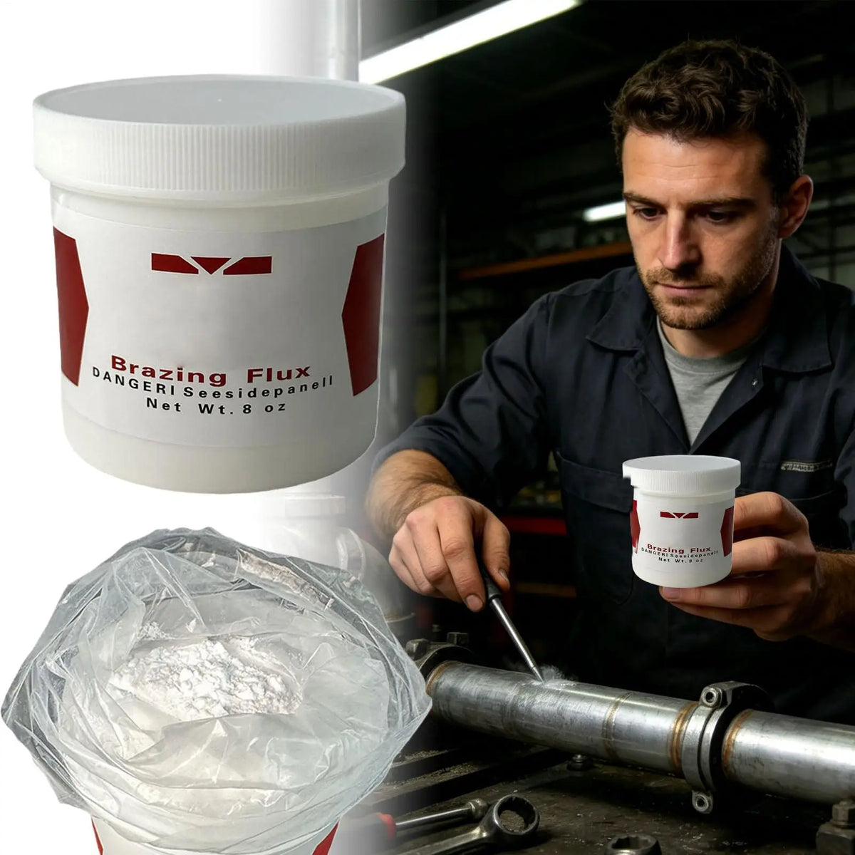 Aluminum Brazing Flux Powder 200g – Low-Temp High-Purity