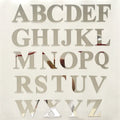 3D Silver Mirror Acrylic Alphabet Wall Sticker – A to Z Decal