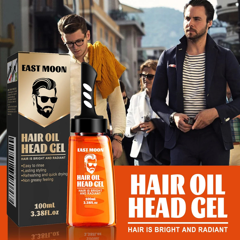 East Moon 2-in-1 Men's Hair Wax Gel & Comb 100ml
