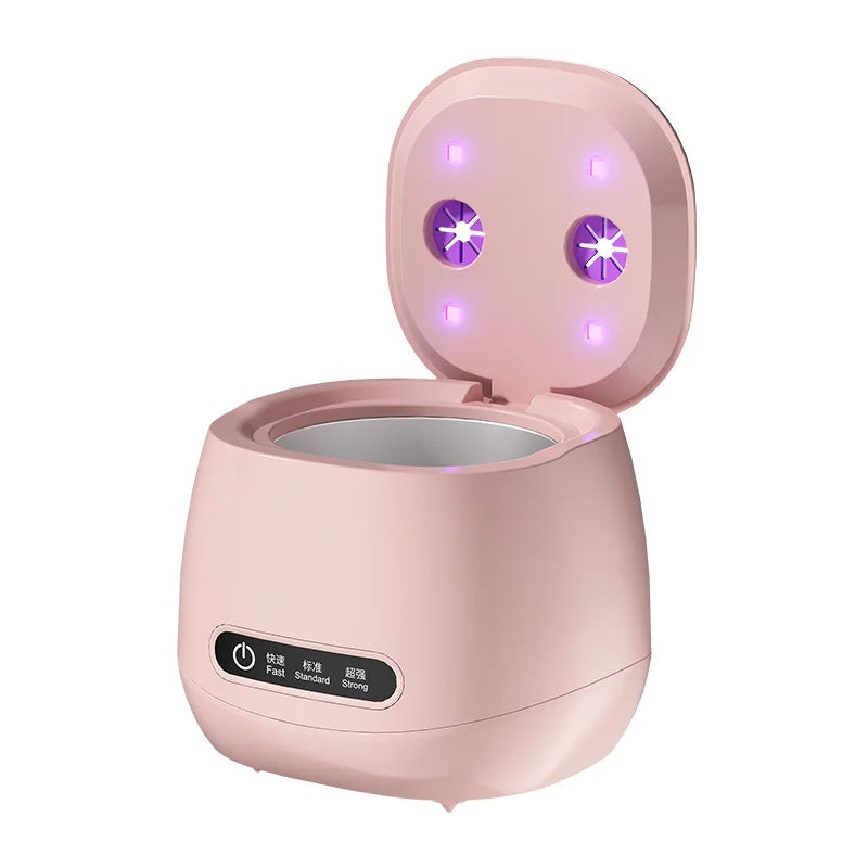 Portable Ultrasonic Denture & Jewelry Cleaner with UV Sanitizer
