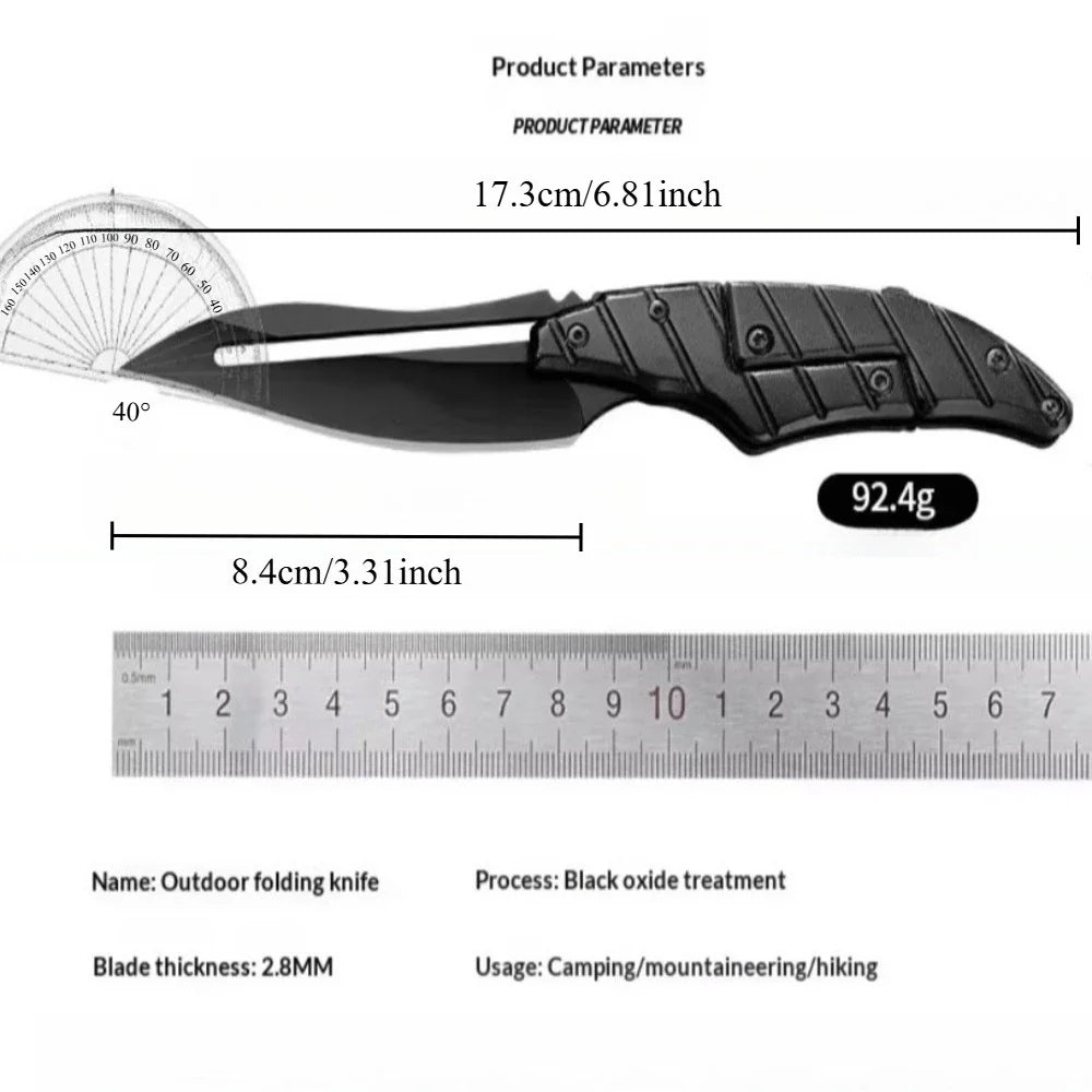 Stainless Steel Folding Pocket Knife – Camping & Kitchen