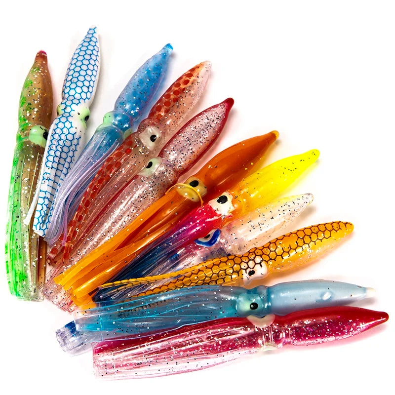 Soft Lure Squid Artificial Bait Lures Octopus Tuna Sailfish Baits