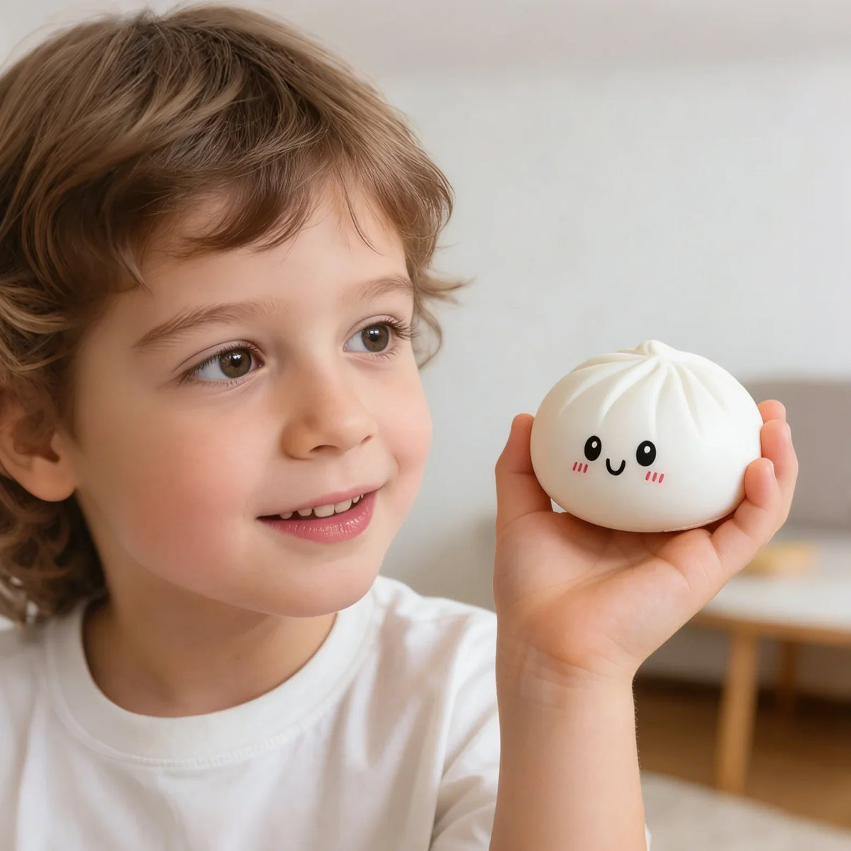 Dumpling Squeeze Sensory Ball – Colorful Squishy Toy for Kids