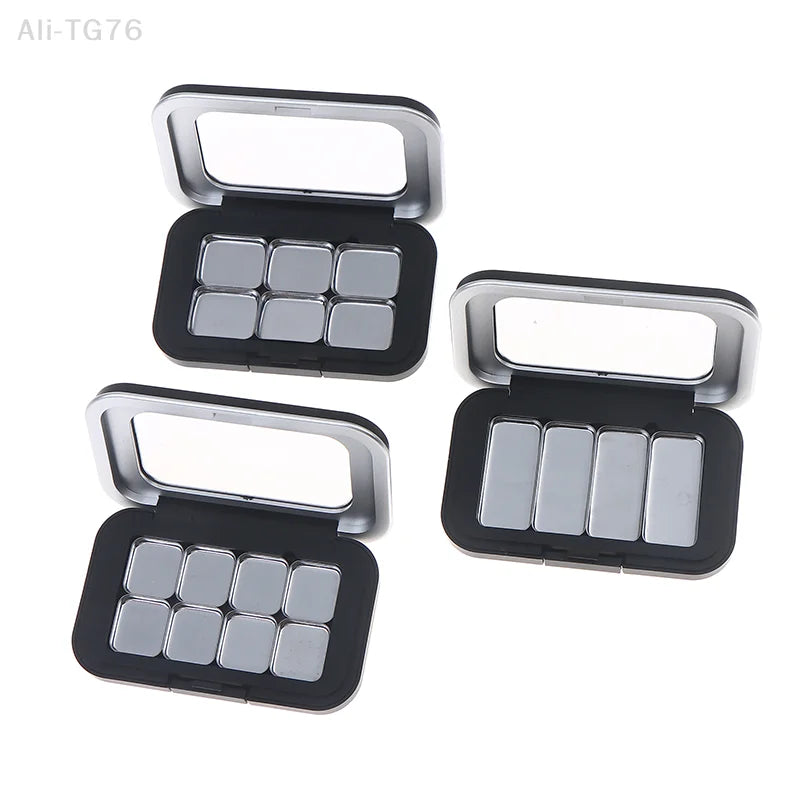 DIY Magnetic Empty Makeup Palette with Mirror – 1–8 Grids