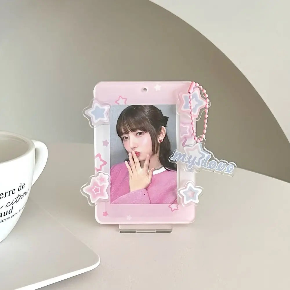 Korean Acrylic Idol Card Holder – Polaroid Photo Display Stand