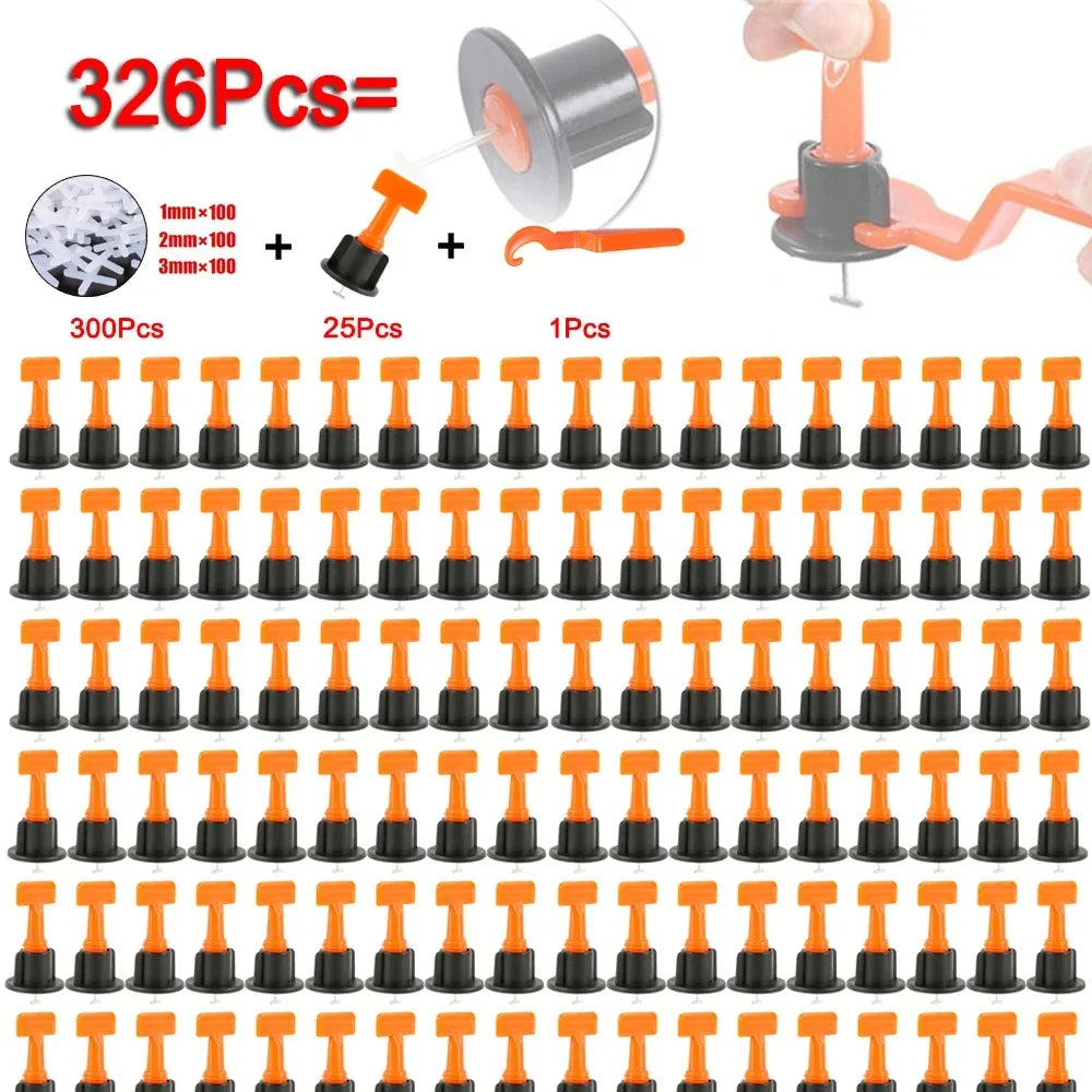 326-Pc Tile Leveling System – Spacers, Wedges & Wrench Kit