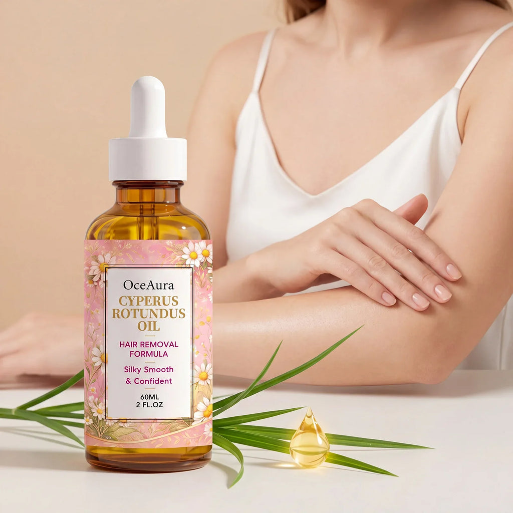 OceAura Cyperus Rotundus Hair Inhibitor Oil 60ml – All Skin