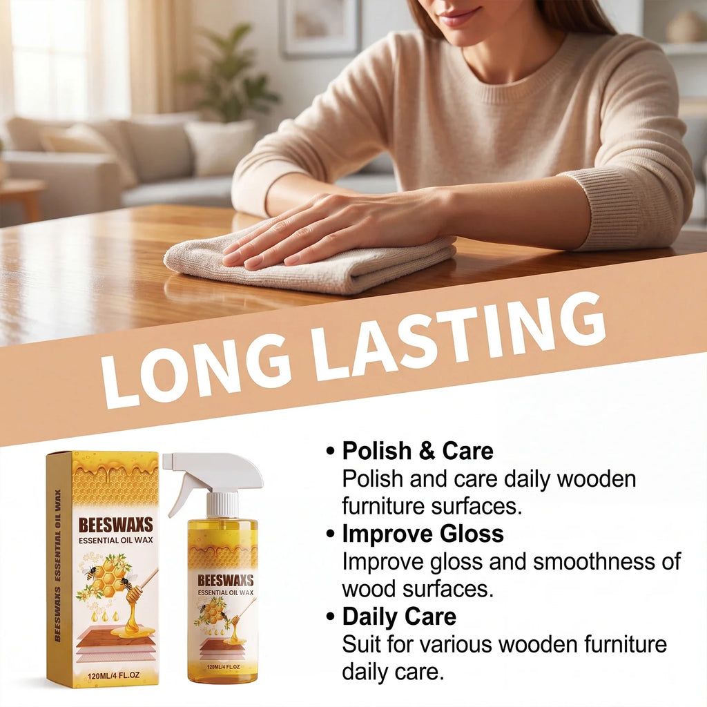 Beeswax Furniture Polish Spray – Wood Gloss & Care 120ml