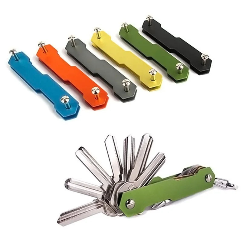 Compact Stainless Steel Key Holder Organizer | EDC Keychain