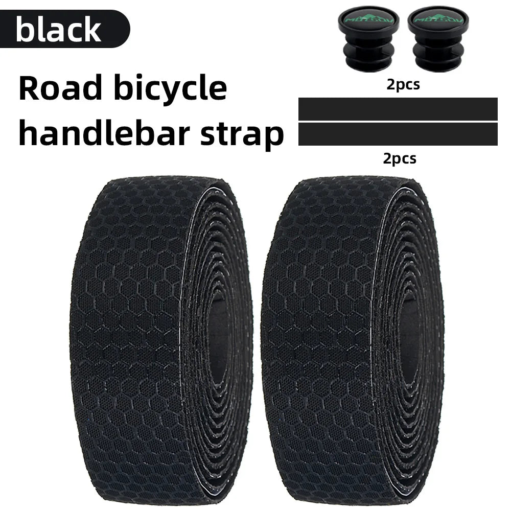 Road Bike Handlebar Tape – Honeycomb Silicone EVA Anti-Slip Wrap