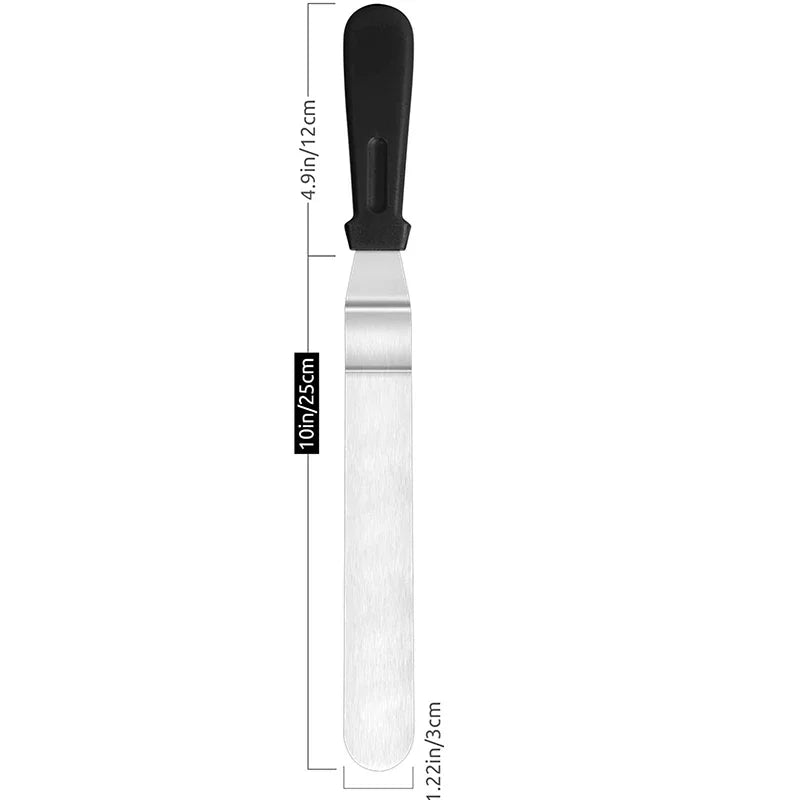 Cake Offset Spatula – Stainless Steel Icing & Frosting Tool