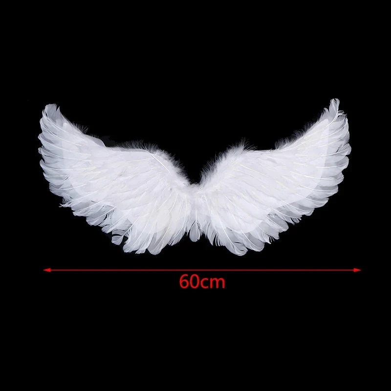 Kids White Angel Feather Wings – Costume & Carnival Party