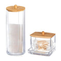 Cotton Pad Holder Bathroom Makeup Organizers Containers Canister