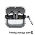Transparent Samsung Galaxy Buds 3 Pro Case with Carabiner