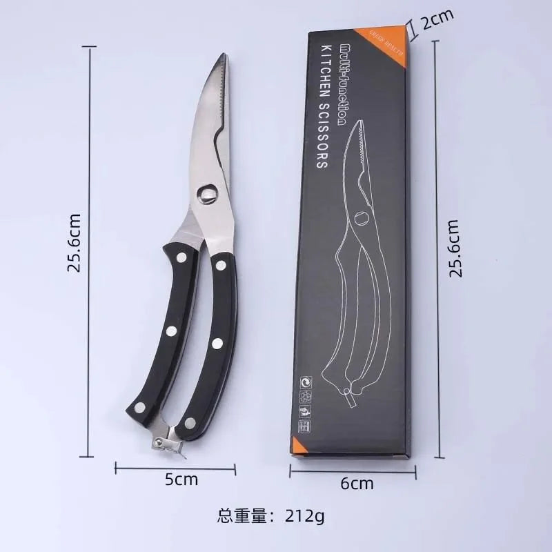 Heavy-Duty Stainless Steel Kitchen Scissors & BBQ Shears