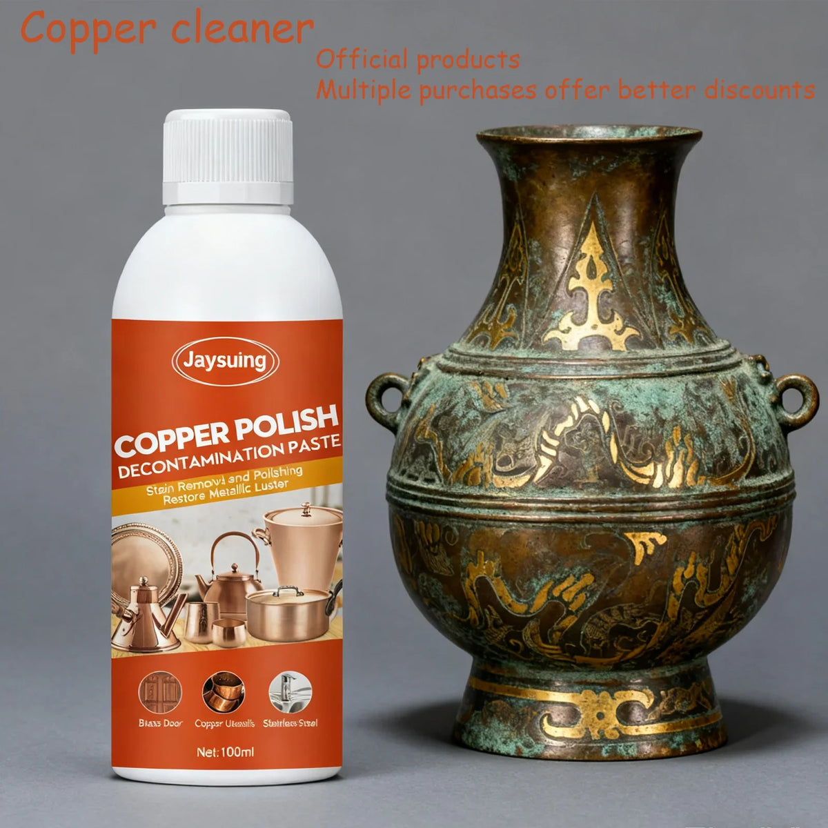 Copper & Brass Polish Paste – Rust & Tarnish Remover | Jaysuing