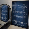 F-16 F-22 F-35 Fighter Jet Wall Poster Sticker | HD Art Decor