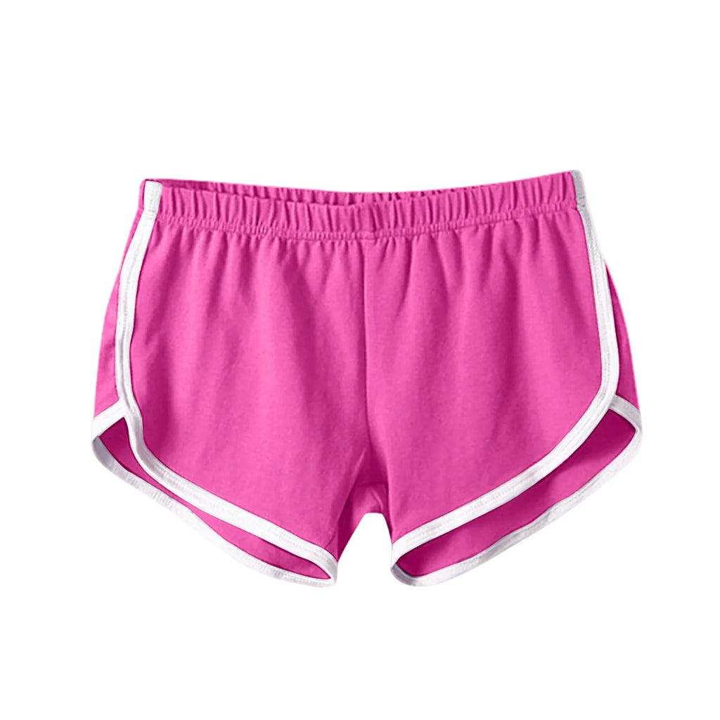 Women's Summer Sports Shorts – Elastic Waist Casual Beach Shorts
