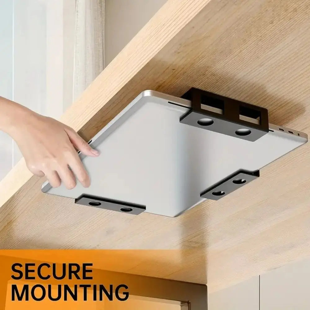 Under Desk Laptop Mount Bracket | Heat Dissipation Stand