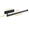 Under Cabinet Paper Towel Holder No-Drill Black Wall Mount