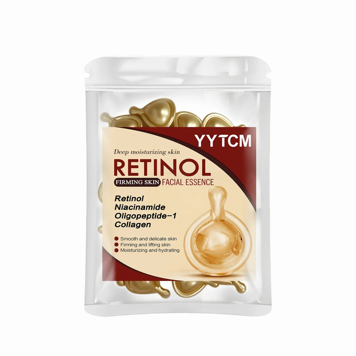 Retinol Face Serum Capsules – Collagen & Niacinamide | 30pk