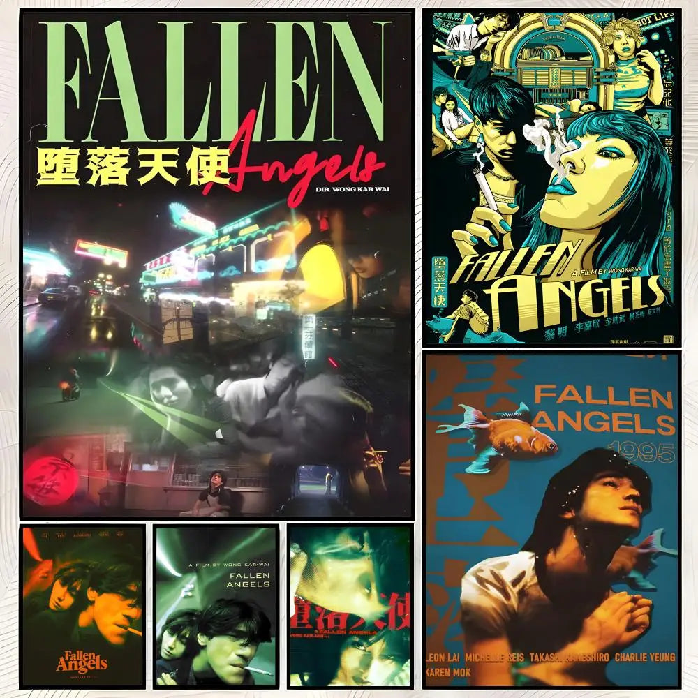 Fallen Angels Movie Poster – Self-Stick HD Waterproof Wall Art