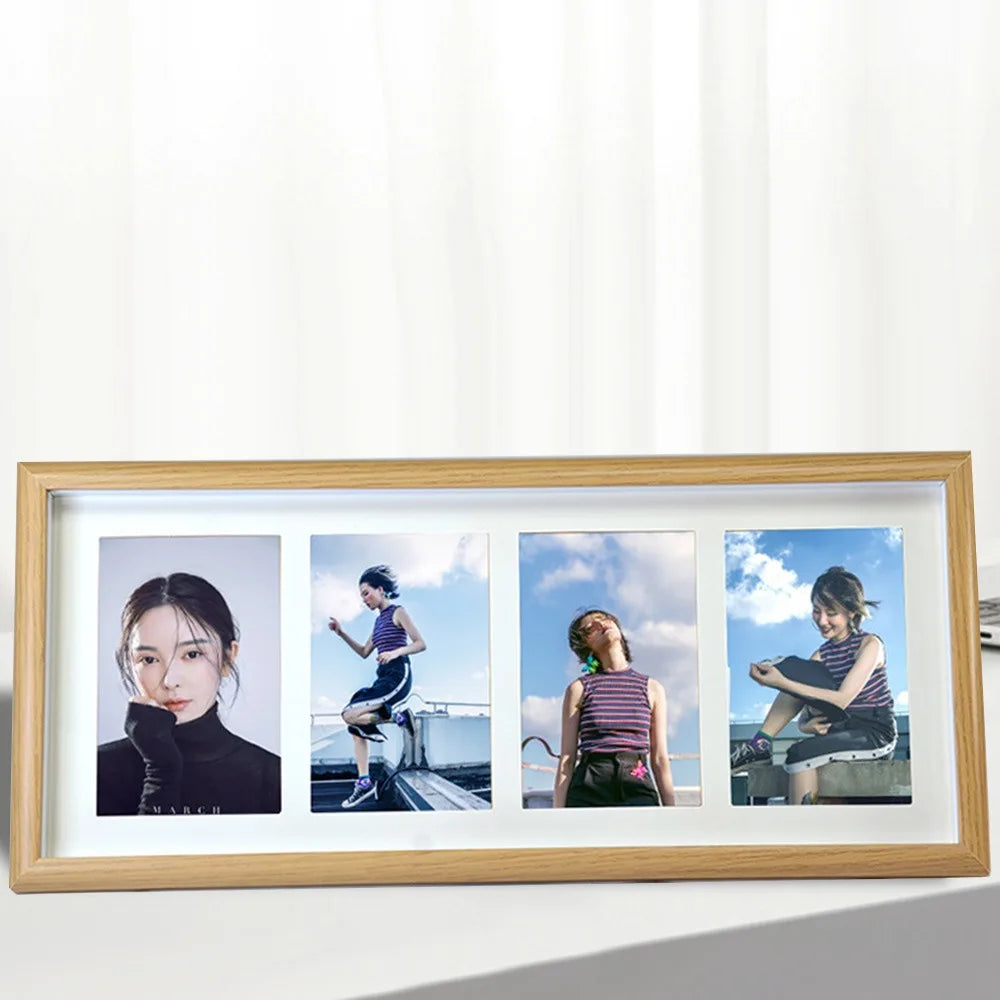 Modern 6-Inch Wooden Collage Photo Frame | Desktop Stand