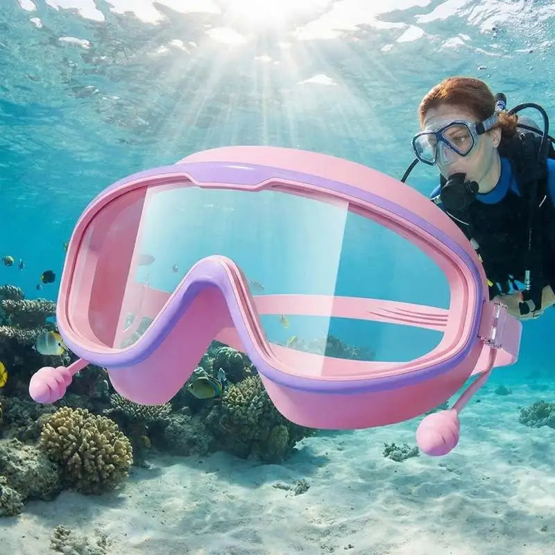 Kids Large Frame Swimming Goggles – Anti-Fog & UV Protection