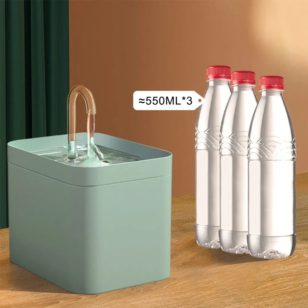 1.5L Electric Cat Water Fountain – Auto Filter & Silent Pump