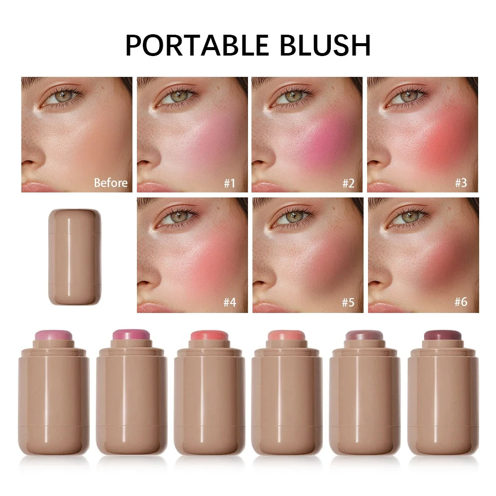 Lakerain 3-in-1 Cream Blush Stick – Cheek, Lip & Contour