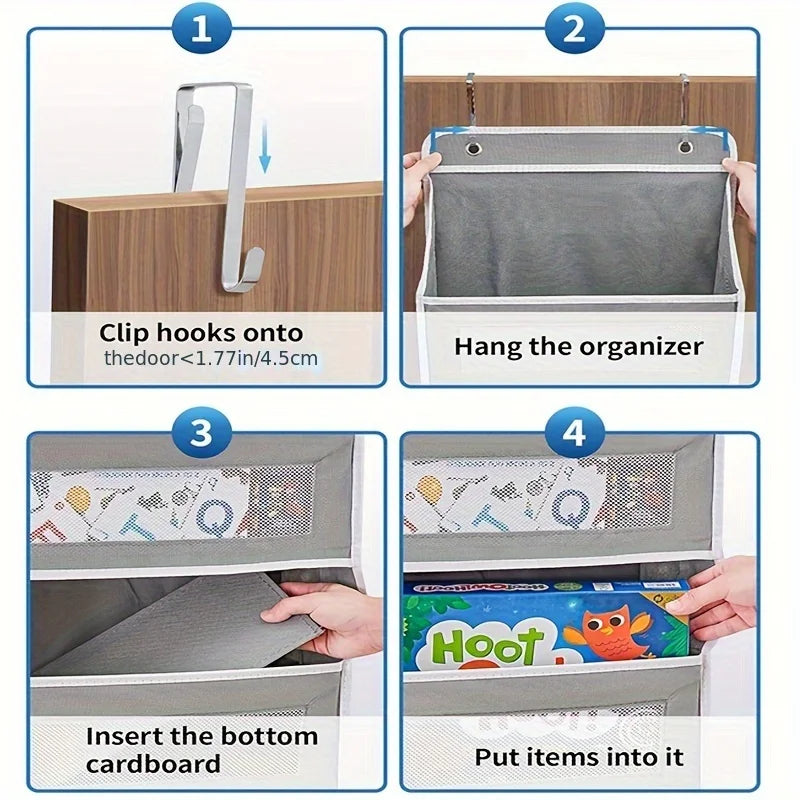Over The Door Hanging Organizer Bag with Pockets | Space Saver
