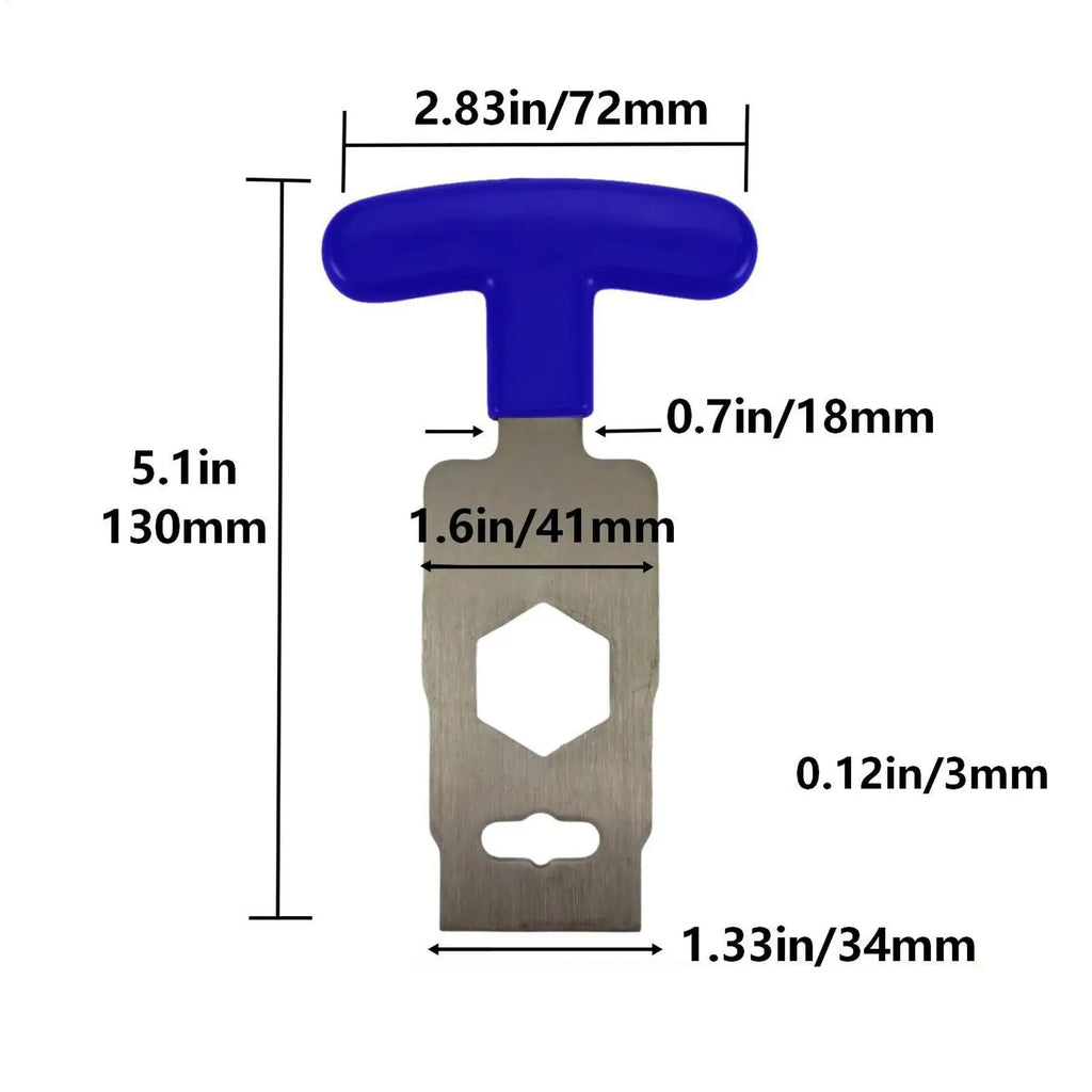 Pool Drain & Spa Jet Plug Removal Wrench – Stainless Steel