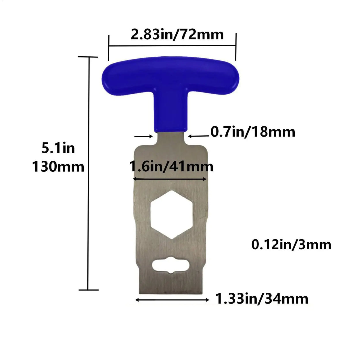 Pool Drain & Spa Jet Plug Removal Wrench – Stainless Steel