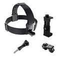 Head Strap Mount for GoPro Hero 11/10/9 & Phone Holder Kit