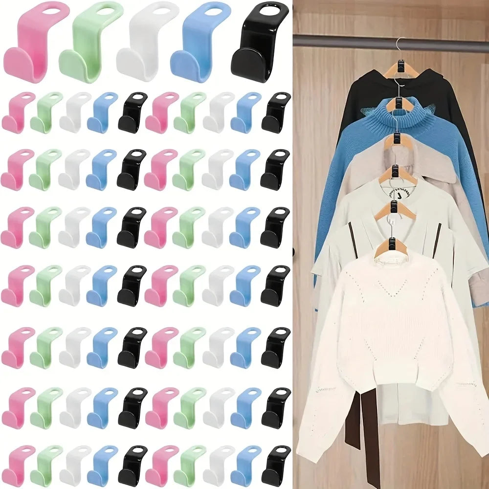 Wardrobe Hanger Hooks Organizer Connect Multifunction Cascading