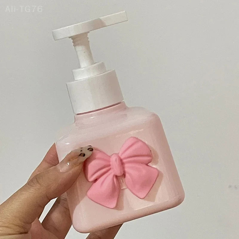 200ml Bow-Shaped Refillable Pump Soap Dispenser Bottle