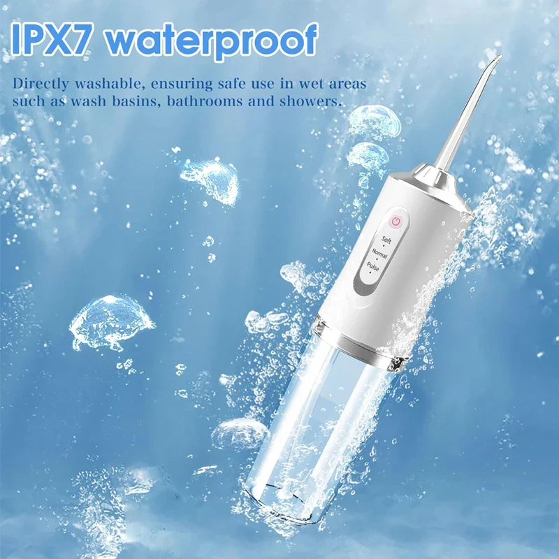 XMSJ Portable Oral Irrigator – USB Rechargeable, 3 Modes
