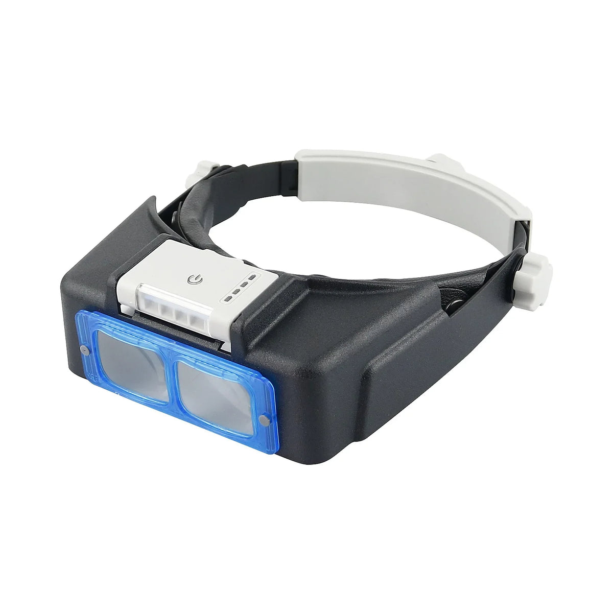 Head Mount Magnifier Glasses 4 LED Light – 1.5X to 3.5X Loupe