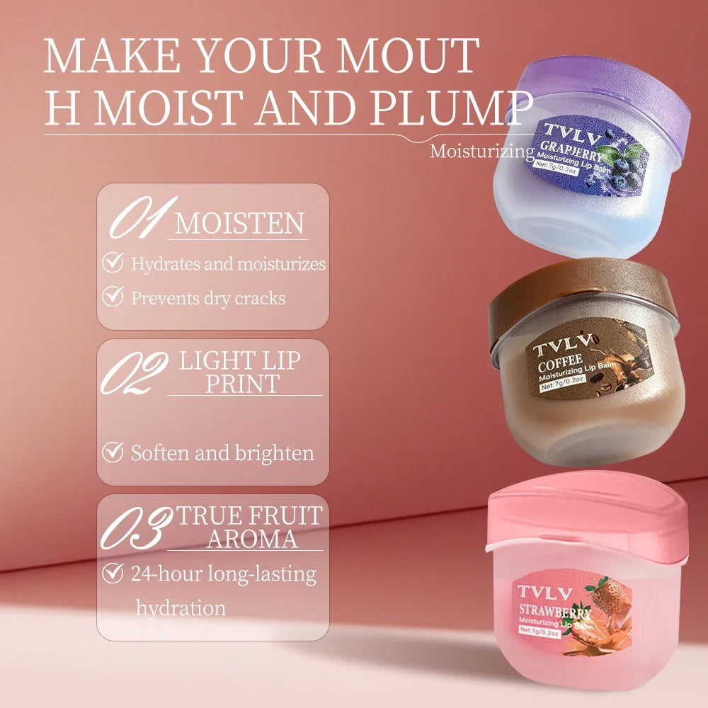 TVLV Fruit Extract Lip Balm Set – 4, 6 & 8-Piece Moisturizing